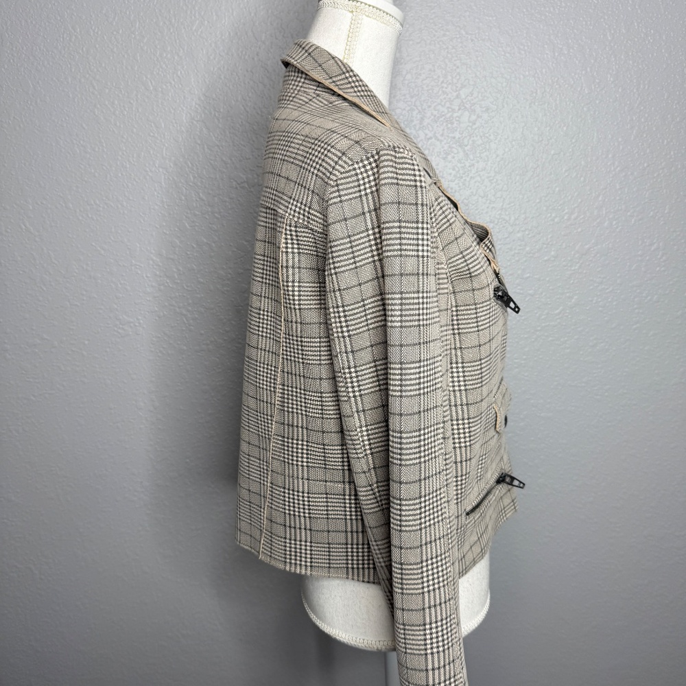 BLANKNYC cropped moto‎ style zip Jacket -cp - Picture 5 of 10